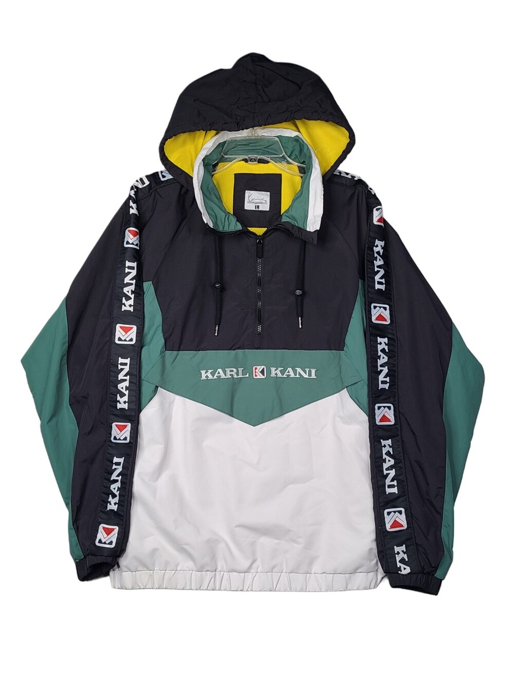Vintage Karl Kani Windbreaker Anorak Jacket Colorblock Mens Large Y2K